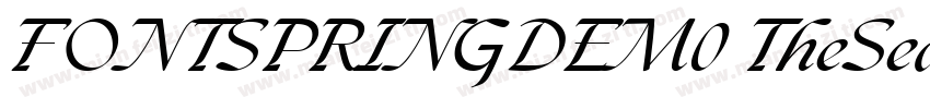 FONTSPRINGDEM0 TheSeasonsLightItali字体转换